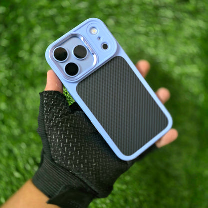 iPhone 18 Pro Max Original NjoyNY Soft Carbon Fiber Texture Case with Camera Control Button and Magsafe