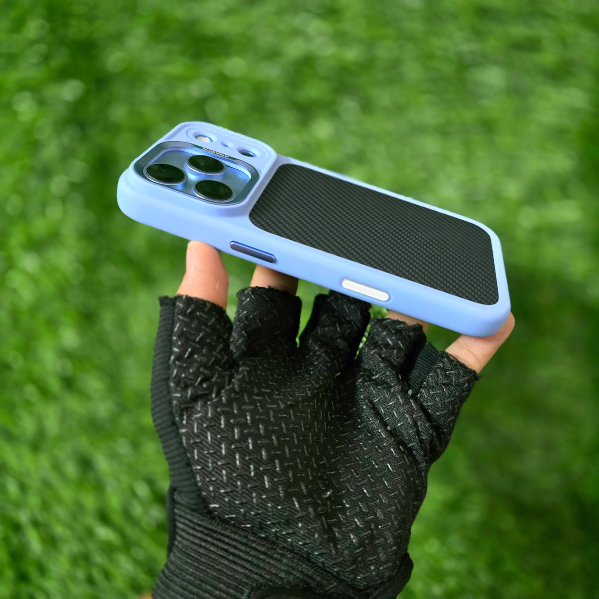 iPhone 18 Pro Max Original NjoyNY Soft Carbon Fiber Texture Case with Camera Control Button and Magsafe
