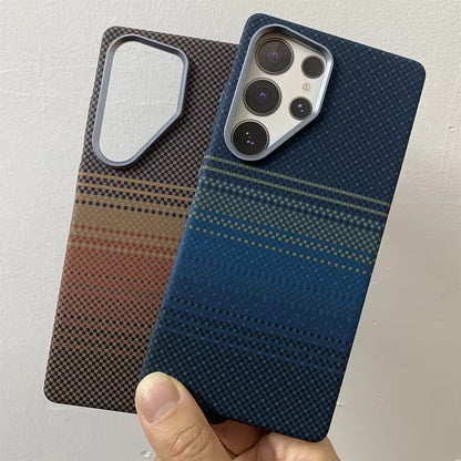 Samsung Galaxy S25 Ultra Carbon Case, Tactile Sunset PC Thin Case Metal Camera with Magsafe Case - Moonrise