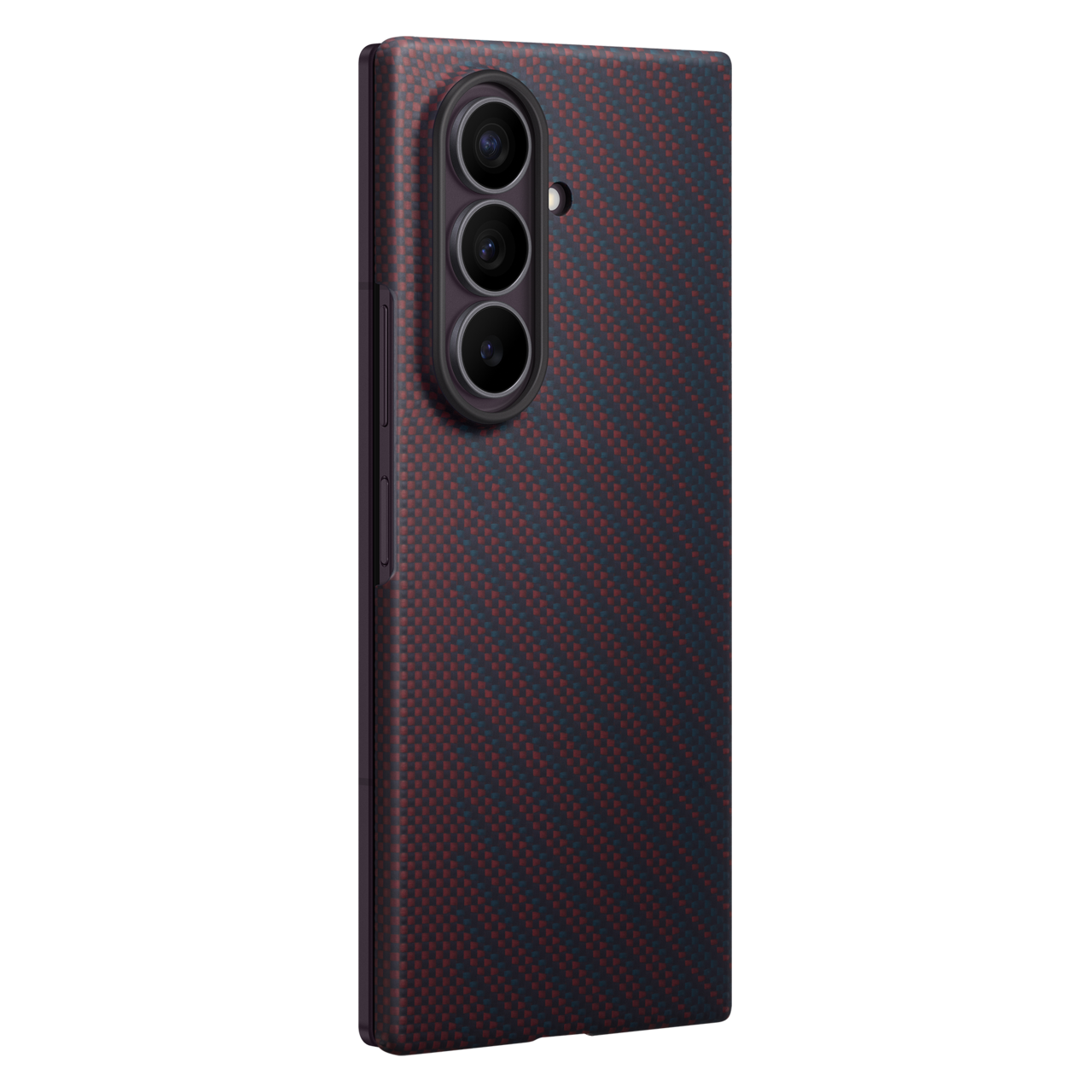 Samsung Fold8 Ultra Carbon Case, 0.8mm Slim Carbon Fiber Cover with Magsafe and Logo - Wine