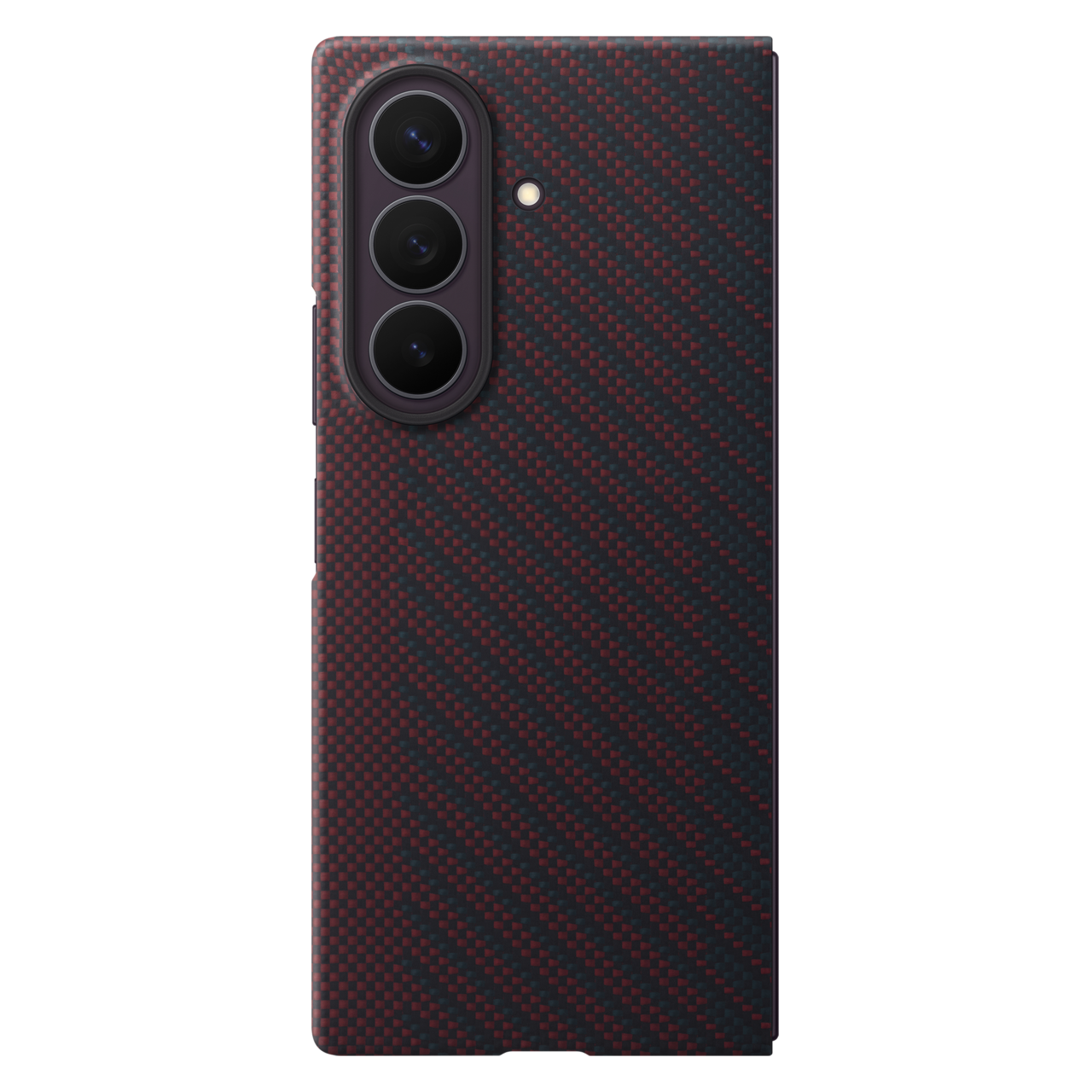 Samsung Fold8 Ultra Carbon Case, 0.8mm Slim Carbon Fiber Cover with Magsafe and Logo - Wine