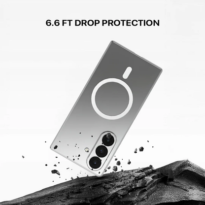 Samsung Z Fold8 Ultra Transparent Case, Crystal Clear Anti-Yellowing Back Cover with Magsafe