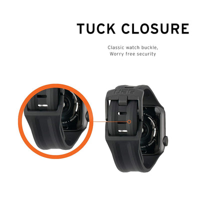 UAG Watch Band Silicone Scout Strap for iWatch (42-44-45-49 MM) - Black