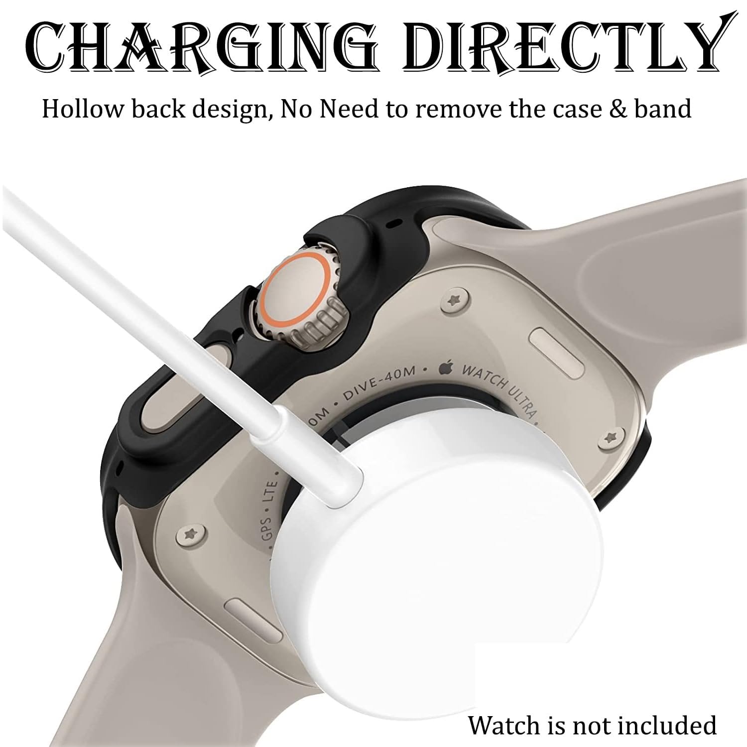 iWatch Bumper Cover Anti-Drop Hard PC iWatch Case for 49mm Ultra/ Ultra 2 / Ultra3