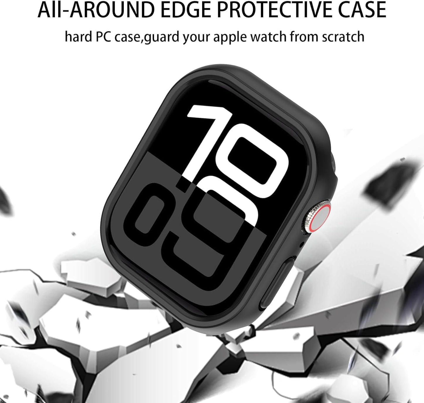 iWatch Bumper Cover Hard PC iWatch Case for Series 10 - 42MM (No Front Screen Protector)
