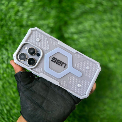 iPhone 15 Pro UAG Pathfinde Magsafe Clear Case - Grey