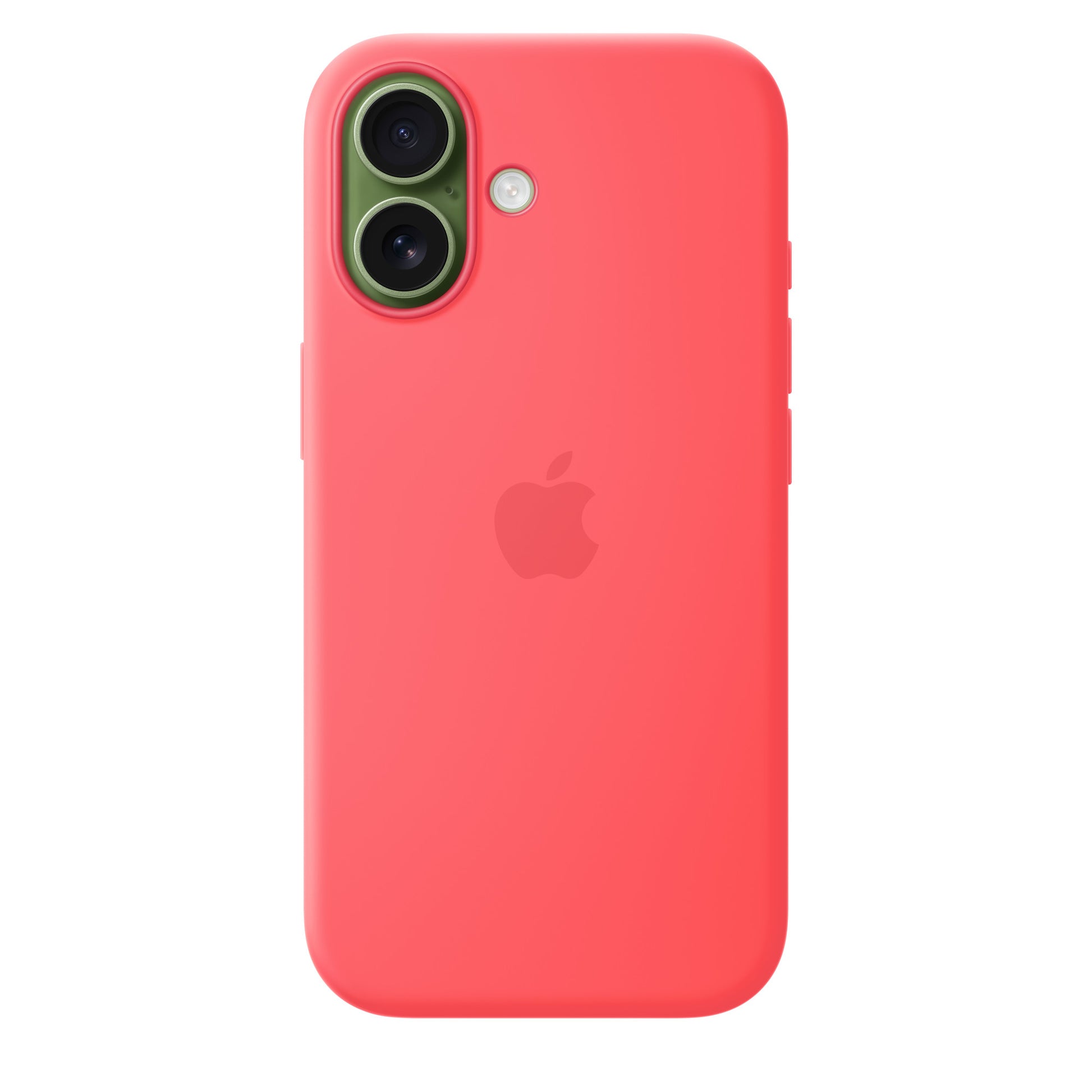 iPhone 17 Silicon Case with Magsafe & Camera Control Button - Bright Guava