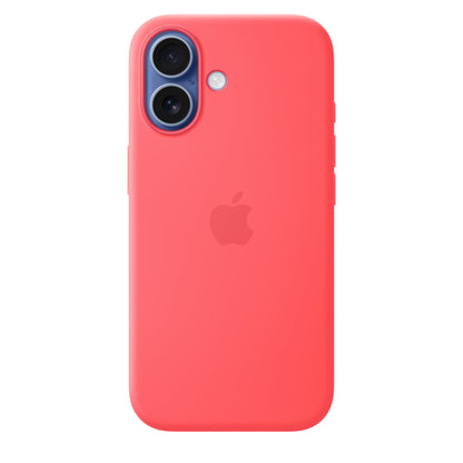 iPhone 17 Silicon Case with Magsafe & Camera Control Button - Bright Guava