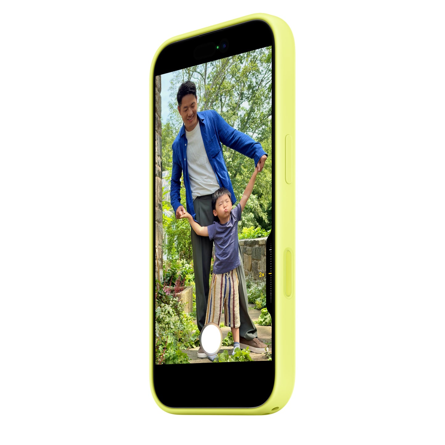 iPhone 17 Silicon Case with Magsafe & Camera Control Button - Neon Yellow