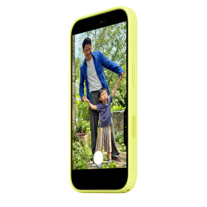 iPhone 17 Silicon Case with Magsafe & Camera Control Button - Neon Yellow