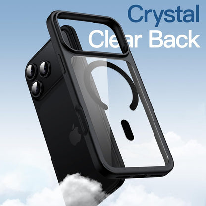 iPhone 18 Pro Max Crystal Clear Soft TPU Anti-Yellowing Back Shockproof Case with Magsafe - Black