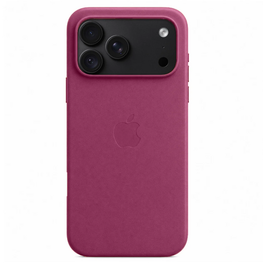 iPhone 18 Pro Leather Case with Magsafe with Camera Control Button - Burgundy