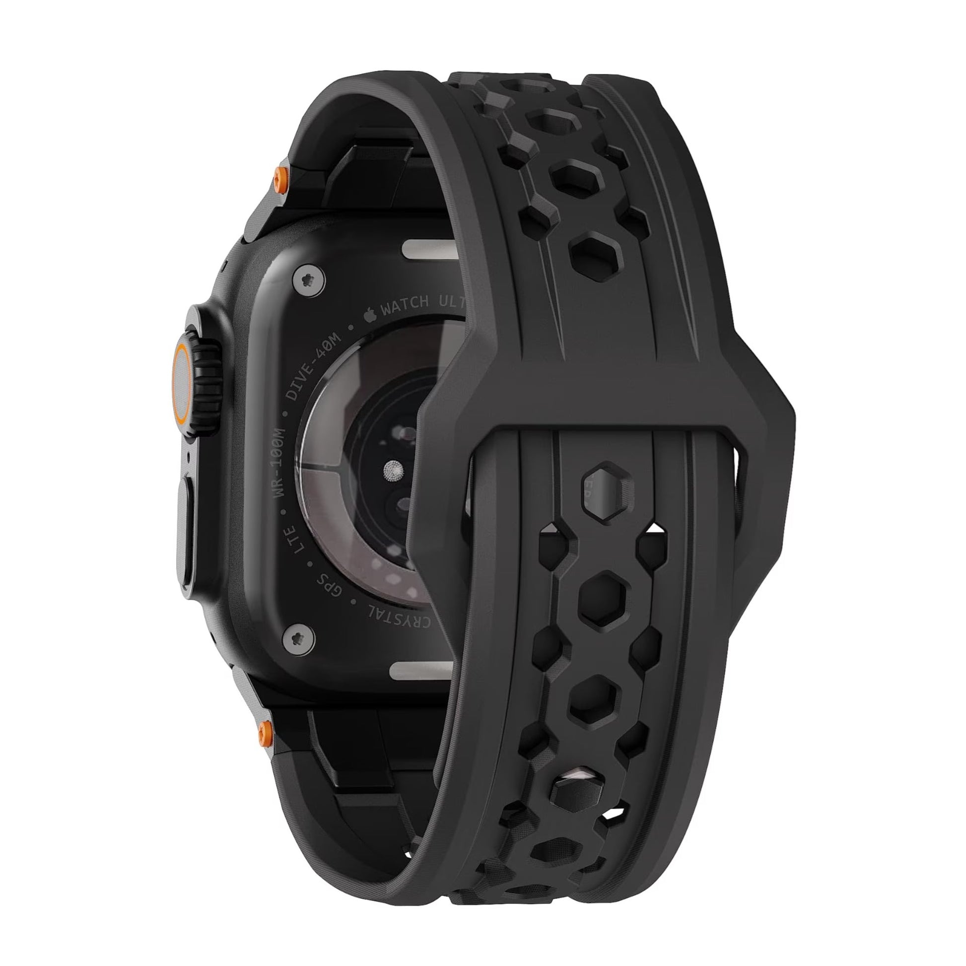UAG iWatch Strap Premium Sport Breathable Monarch Band for iWatch 44/45/46/49MM - Full Black