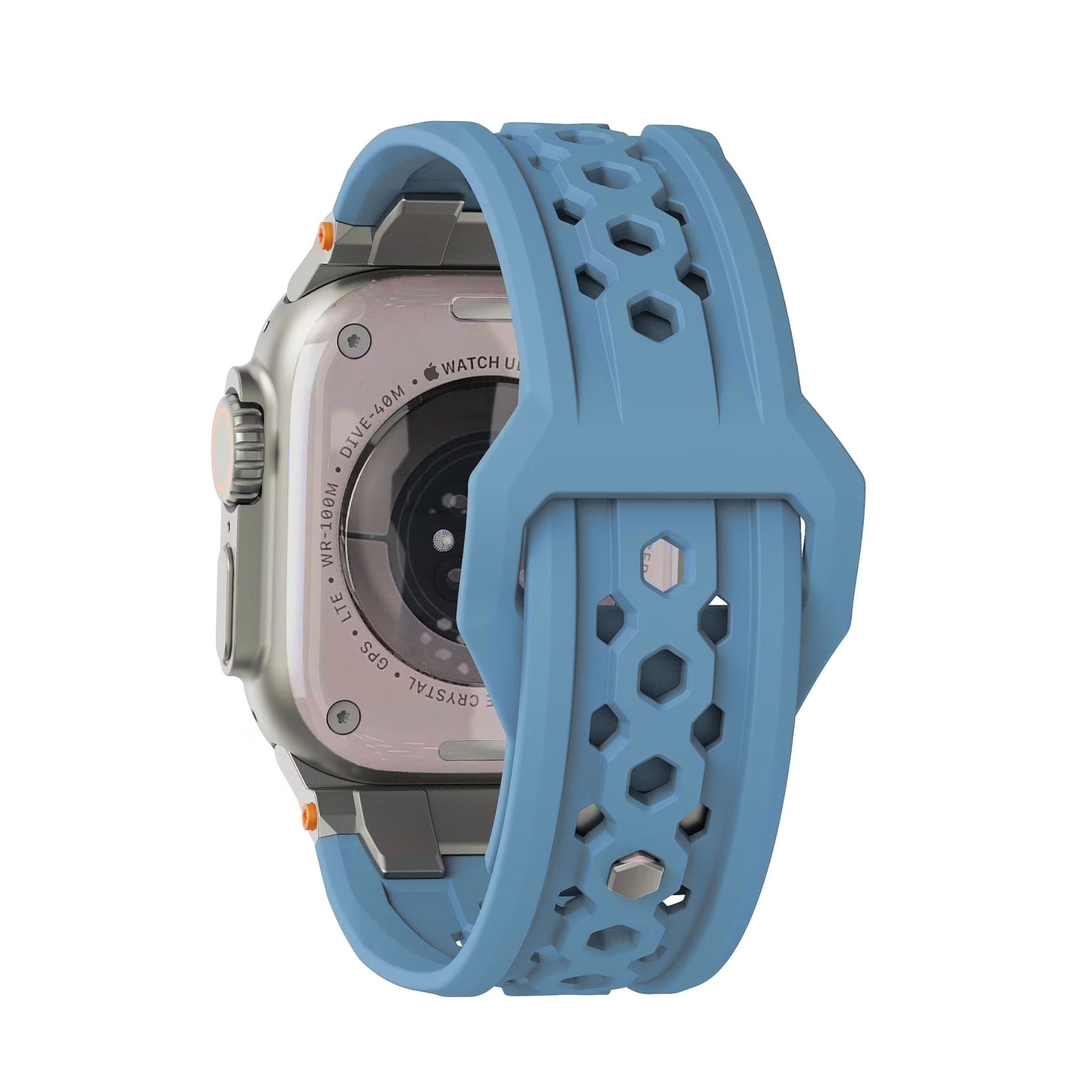 UAG iWatch Strap Premium Sport Breathable Monarch Band for iWatch 44/45/46/49MM - Sky Blue