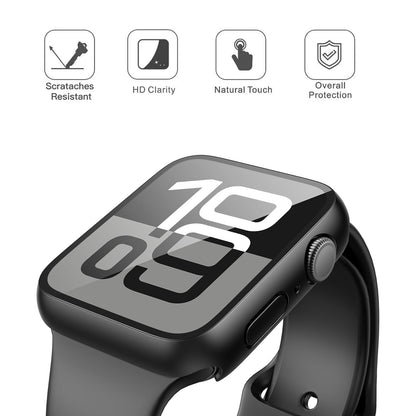 iWatch Bumper Cover for Built-in Screen Protector Full Coverage Hard PC iWatch Case for SE 3(2025) SE 2/SE/Series 4 5 6 44MM