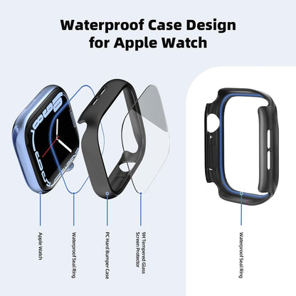 iWatch Bumper Cover for Built-in Screen Protector Full Coverage Hard PC iWatch Case for SE 3(2025) SE 2/SE/Series 4 5 6 44MM