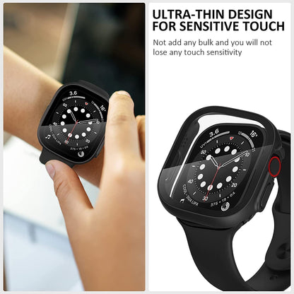 iWatch Bumper Cover for Built-in Screen Protector Full Coverage Hard PC Case for Watch Ultra/ Ultra 2 / Ultra3 49MM