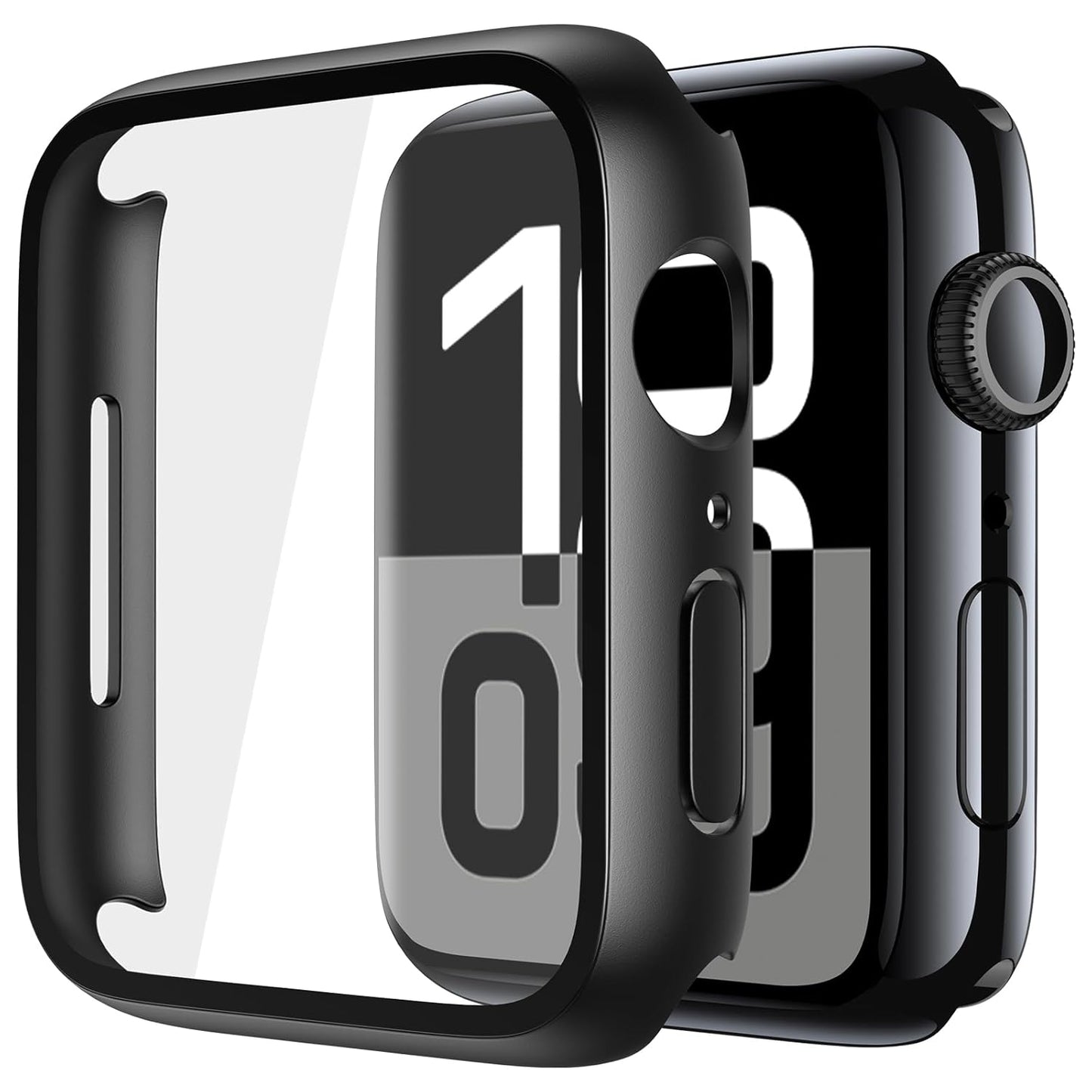 iWatch Bumper Cover for Built-in Screen Protector Full Coverage Hard PC Case for iWatch Series 10/Series 11 46MM
