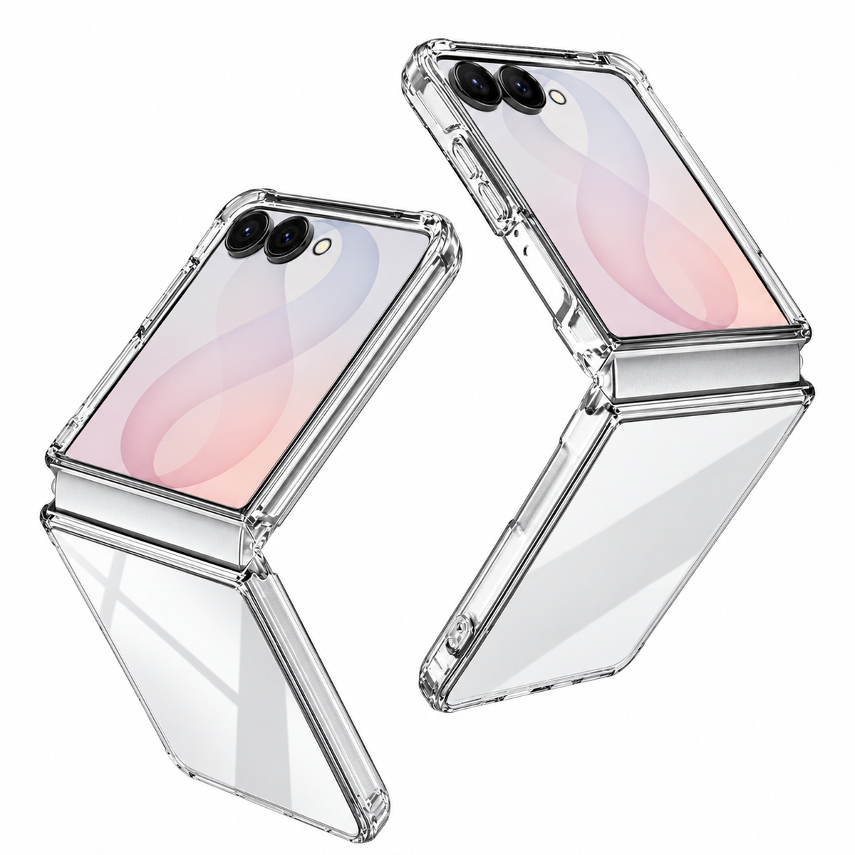Samsung Z Flip8 Crystal Clear Soft TPU Transparent Cover Ultra-Thin Clear Cover