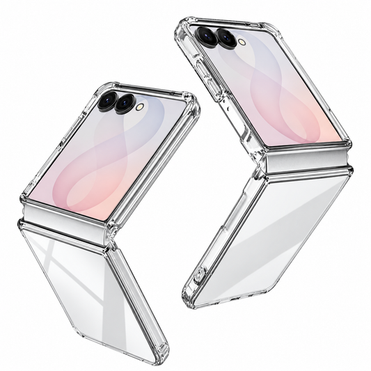 Samsung Z Flip8 Crystal Clear Soft TPU Transparent Cover Ultra-Thin Clear Cover