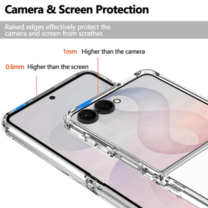 Samsung Z Flip8 Crystal Clear Soft TPU Transparent Cover Ultra-Thin Clear Cover