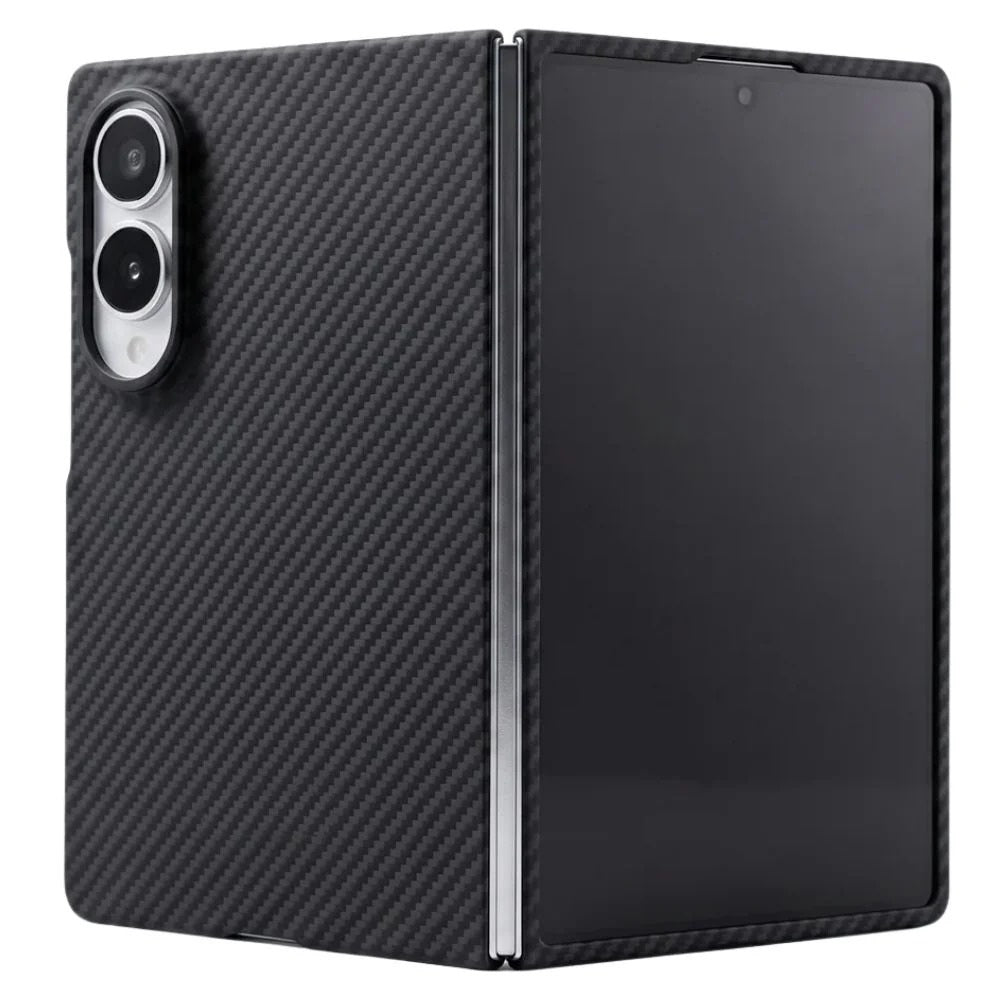 Samsung Z Fold8 Carbon Case, Super Slim 0.8mm Anti-Scratch Shockproof Cover with Magsafe - Black