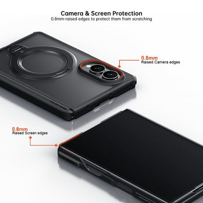 Samsung Z Fold8 XUNDO Shockproof Cover, Corner Airbag Dual Axis with Hinge Protection, Magsafe, 360° Metal Ring