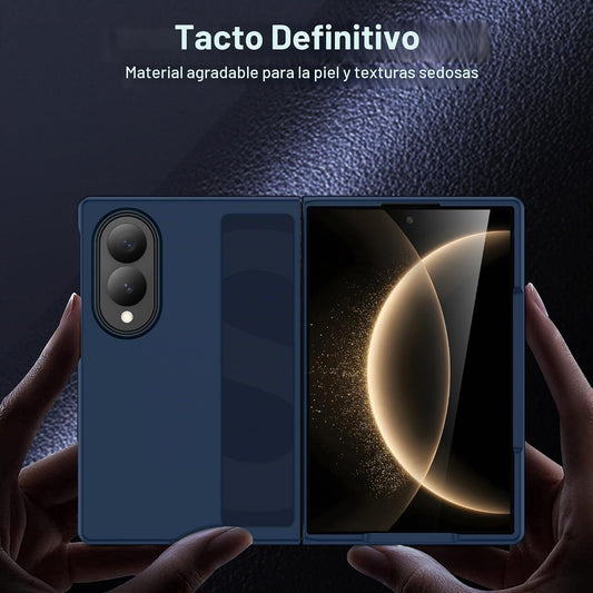 Samsung Z Fold8 Hard PC Matte Finish Ultra Thin Cover with Wrist Band - Black