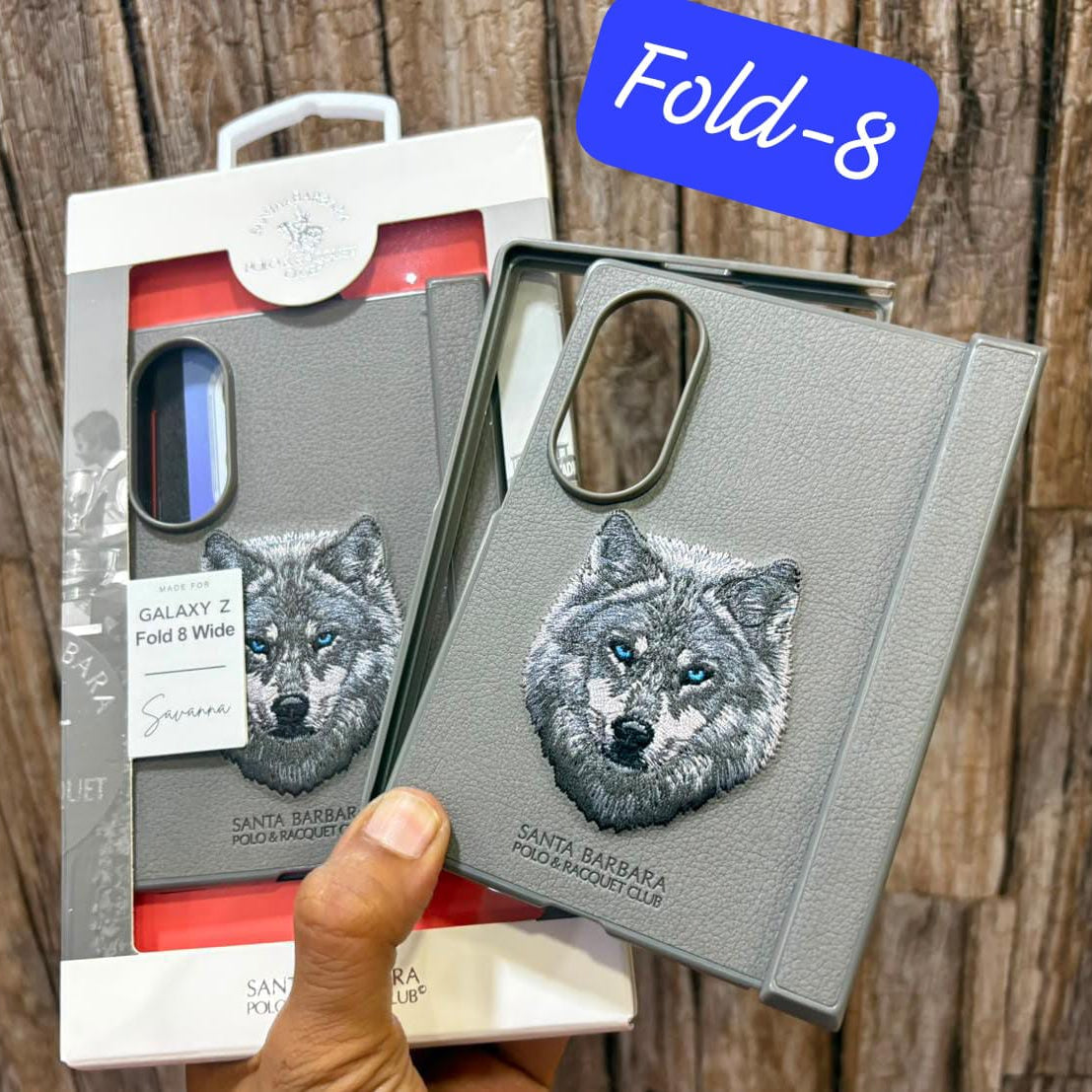 Samsung Z Fold8 Original Santa Barbara Polo Requite Club Leather Case Savana Series - Wolf