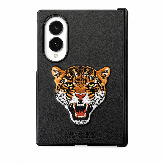 Samsung Z Fold8 Original Santa Barbara Polo Requite Club Leather Case Savana Series - Leopard