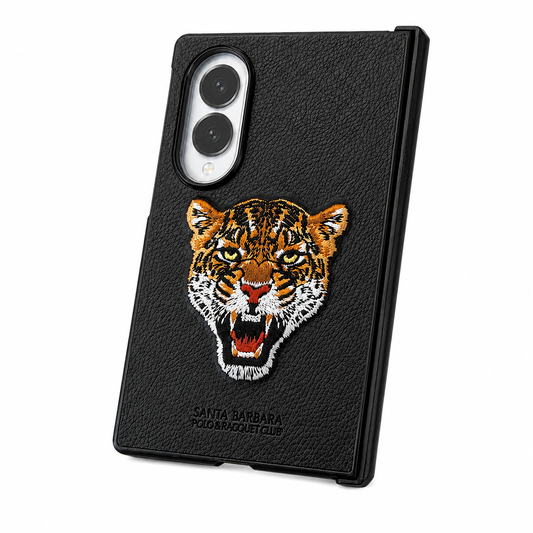 Samsung Z Fold8 Original Santa Barbara Polo Requite Club Leather Case Savana Series - Leopard