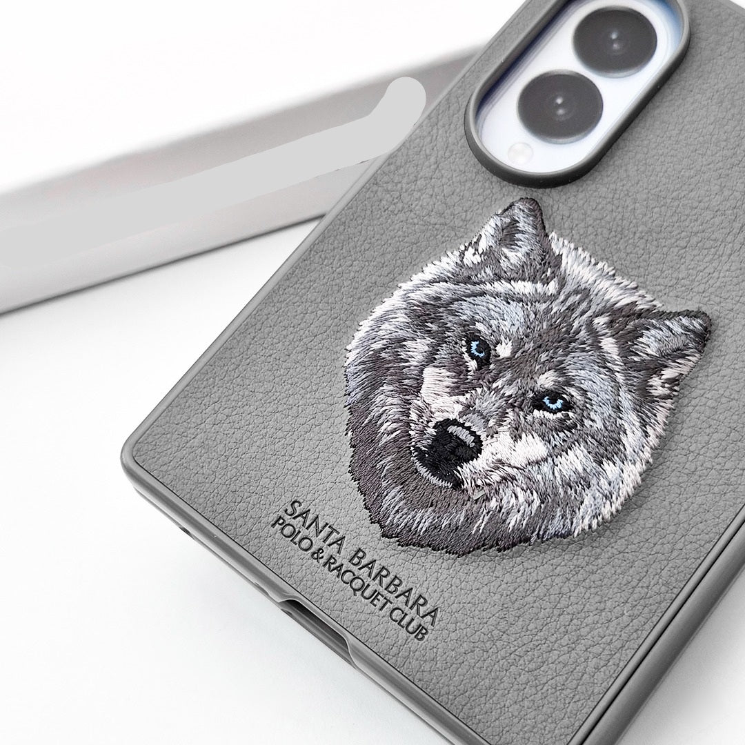 Samsung Z Fold8 Original Santa Barbara Polo Requite Club Leather Case Savana Series - Wolf