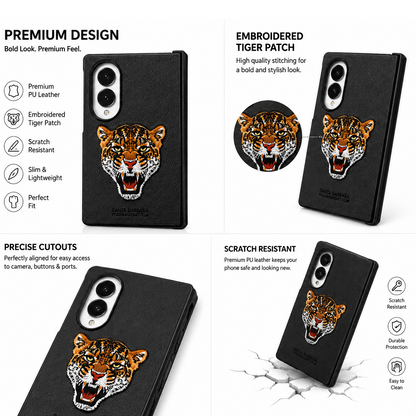 Samsung Z Fold8 Original Santa Barbara Polo Requite Club Leather Case Savana Series - Leopard