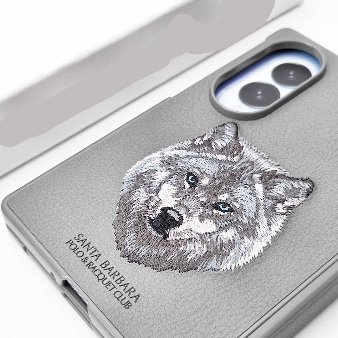 Samsung Z Fold8 Original Santa Barbara Polo Requite Club Leather Case Savana Series - Wolf