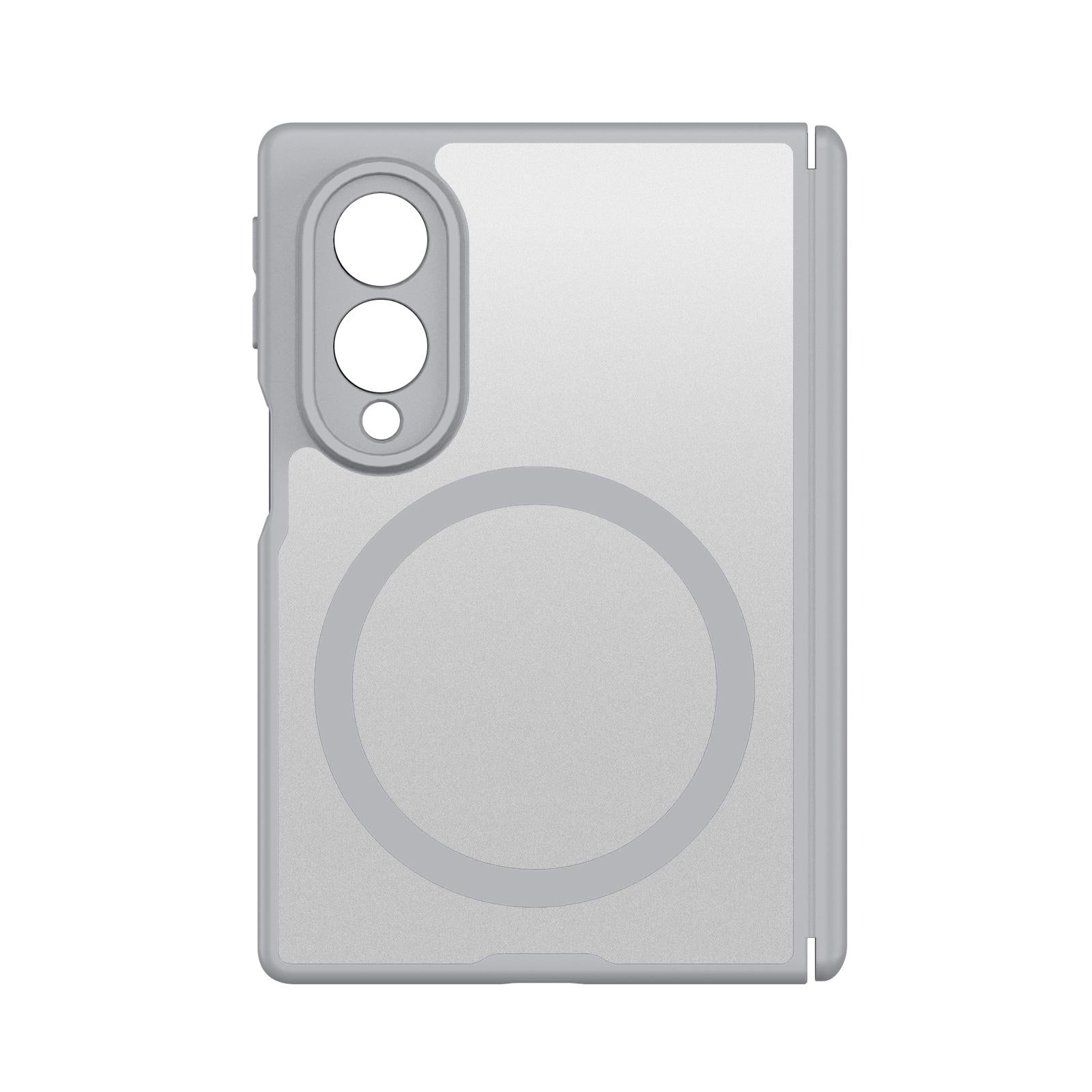 Samsung Z Fold8 Skin Feel Smoke, Dual Central Axis Magsafe Case with Hinge Protection - Grey (Copy)