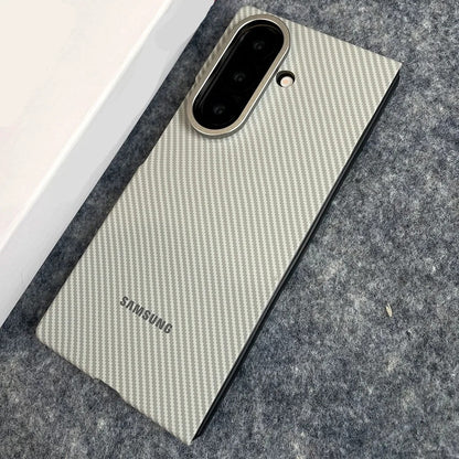 Samsung Z Fold8 Ultra 0.8mm Aramid Carbon Fiber Back Cover with Logo (Only Back) - Titanium
