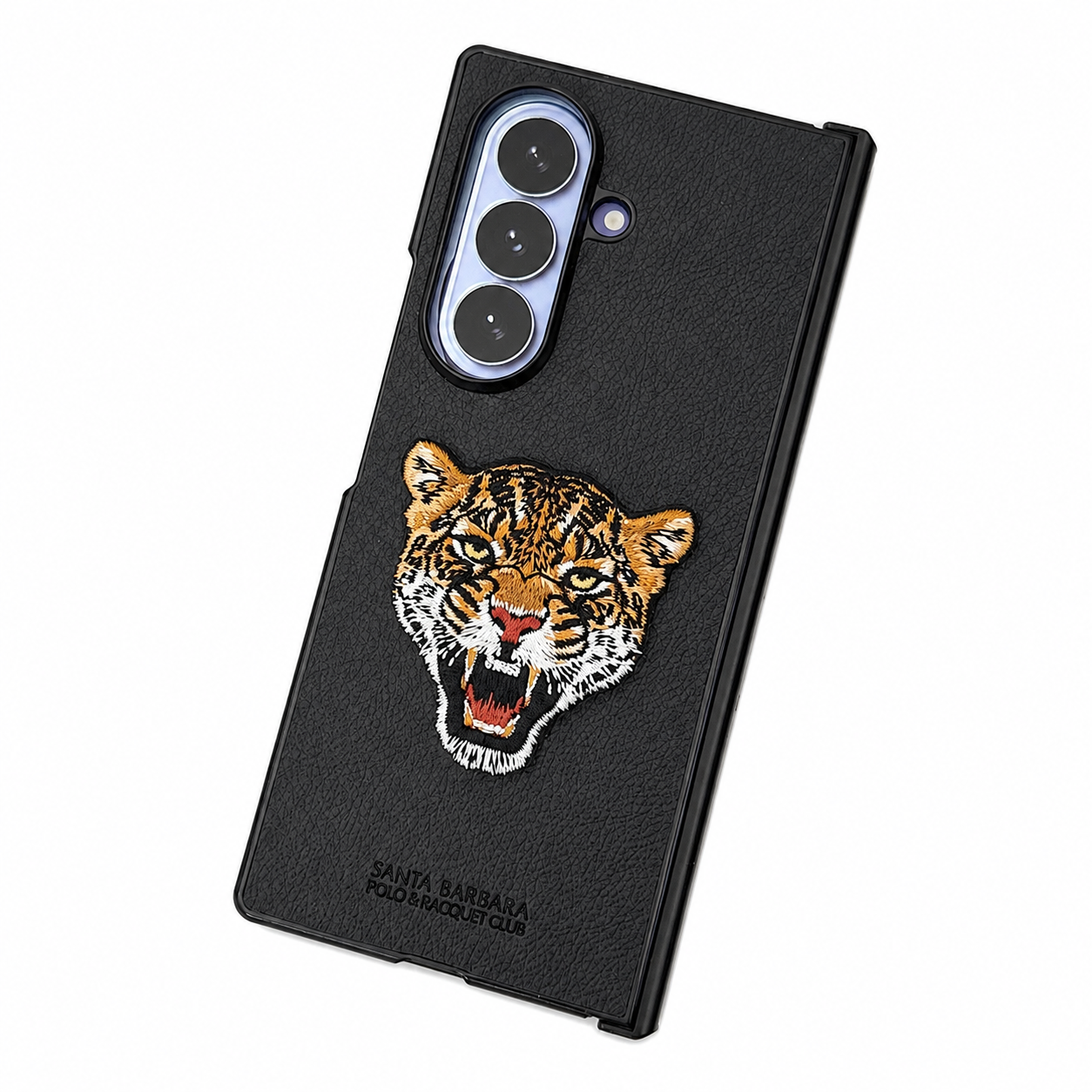 Samsung Z Fold8 Ultra Original Santa Barbara Polo Requite Club Leather Case Savana Series with Hinge Protection Cover - Leopard