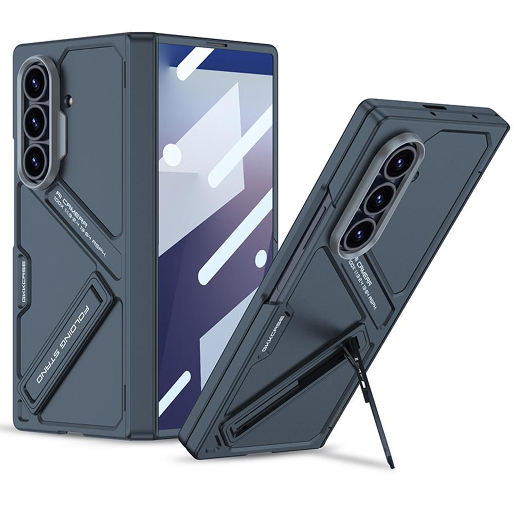 Samsung Z Fold8 Ultra GKk Hard PC Integrated Kickstand Case Inbuilt Front Glass with Hinge Protection - Green