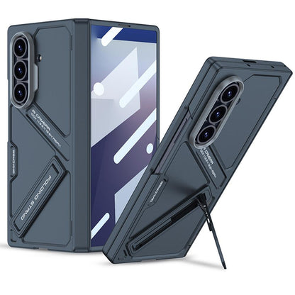 Samsung Z Fold8 Ultra GKk Hard PC Integrated Kickstand Case Inbuilt Front Glass with Hinge Protection - Green