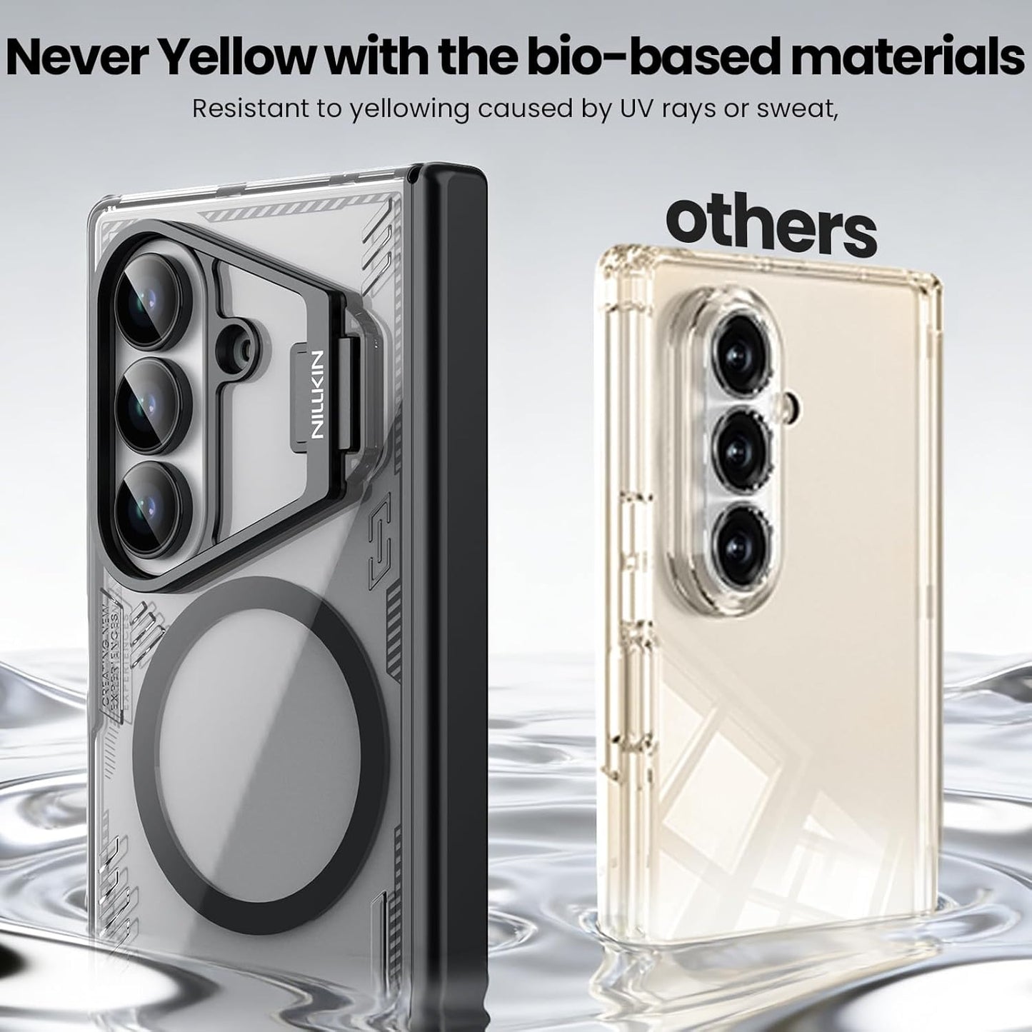 Samsung Z Fold8 Ultra Nillkin ICE-BLADE Series Corner Air Bags + Aluminum Camera Protect Stand Case with Magsafe