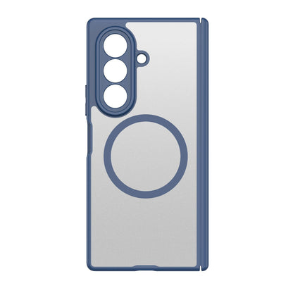 Samsung Z Fold8 Ultra Skin Feel Smoke, Dual Central Axis Magsafe Case with Hinge Protection - Blue