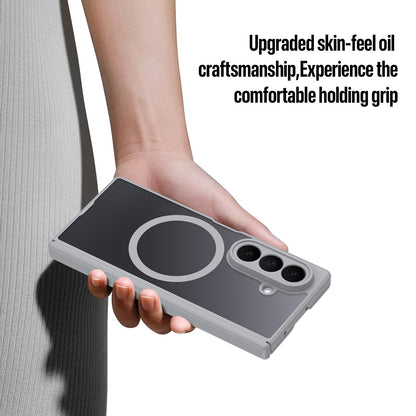 Samsung Z Fold8 Ultra Skin Feel Smoke, Dual Central Axis Magsafe Case with Hinge Protection - Grey