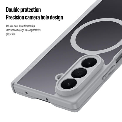Samsung Z Fold8 Ultra Skin Feel Smoke, Dual Central Axis Magsafe Case with Hinge Protection - Grey