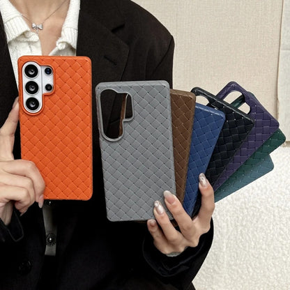 Samsung Galaxy S25 Ultra Weaving Braided Textured Breathable Case - Titanium Grey