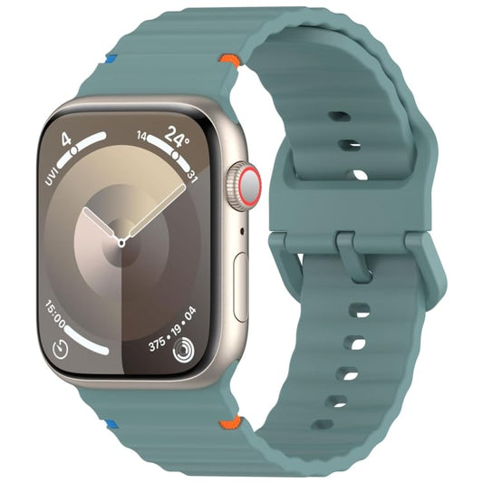 Sport Straps Silicone Waterproof Wristband iWatch Band for (42-44-45-46-49 MM) - Light Green