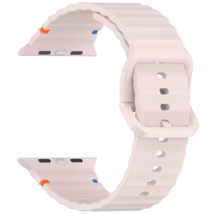 Sport Straps Silicone Waterproof Wristband iWatch Band for (42-44-45-46-49 MM) - Pink