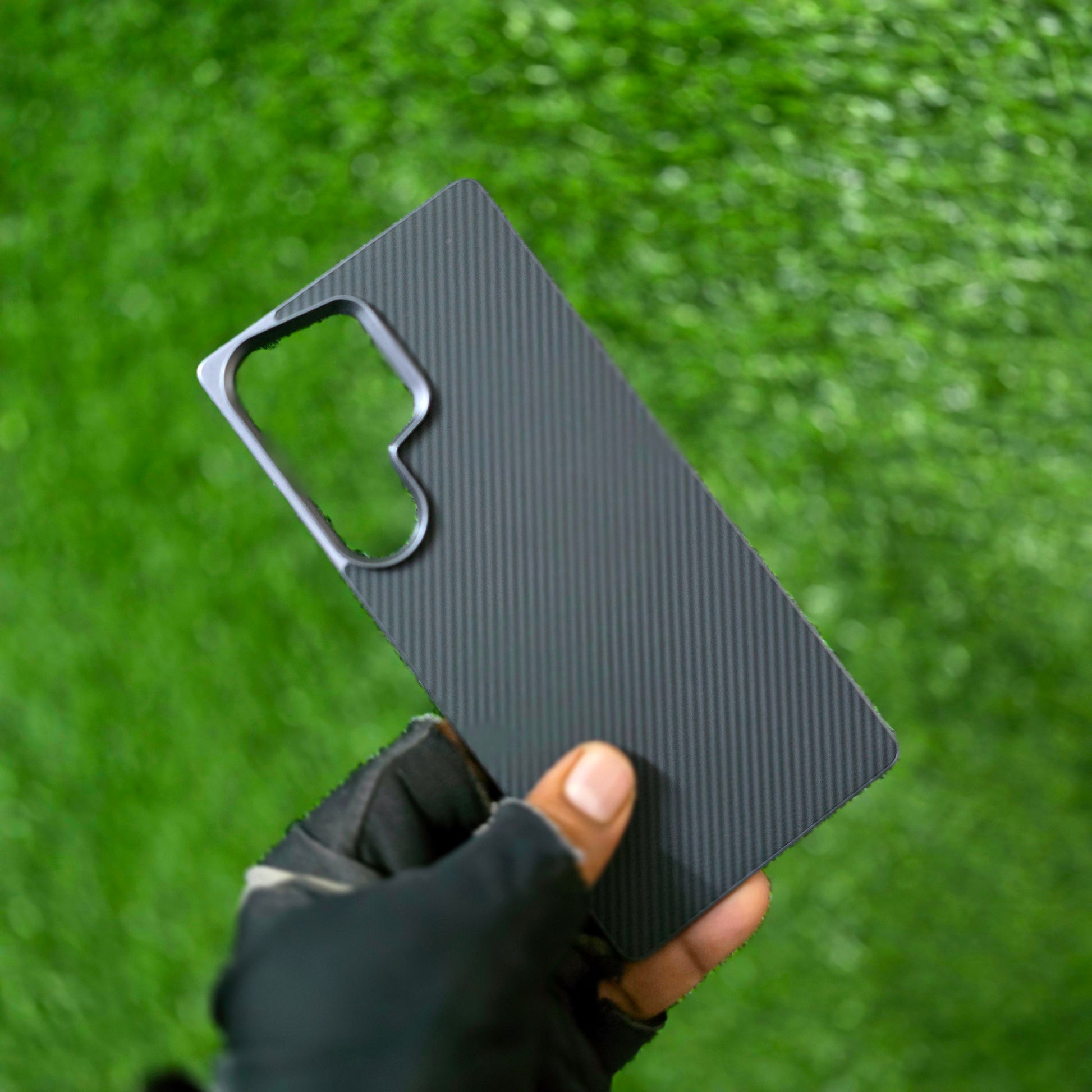 Samsung Galaxy S25 Ultra Metal Back Plate MagSafe Carbon Texture Back Panel