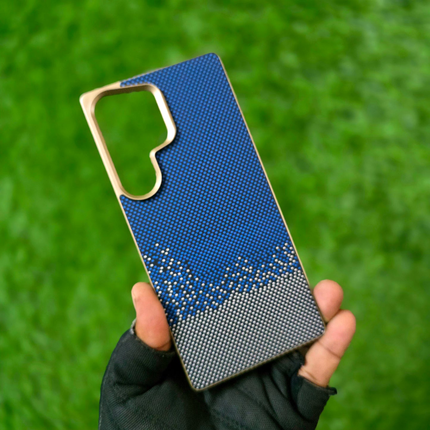 Samsung Galaxy S25 Ultra Metal Back Plate MagSafe Carbon Texture Back Panel