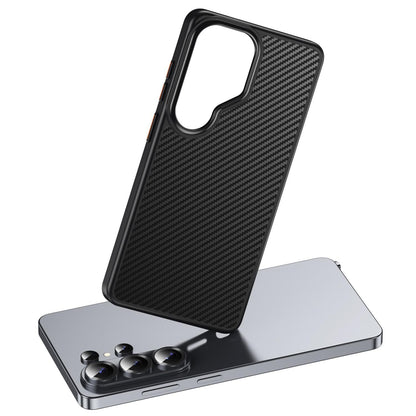 Samsung Galaxy S26 Ultra Carbon Cover, Slim Fit Carbon Fiber Texture Side Soft with Magsafe - Black