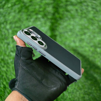 Samsung Galaxy S26 Ultra Carbon Cover, Slim Fit Carbon Fiber Texture Side Soft with Magsafe - Grey